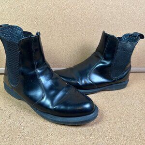 Dr Martens Flora Chelsea Boot in Smooth Black Leather Size Womens 9